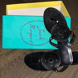 Black Jelly Jack Rogers